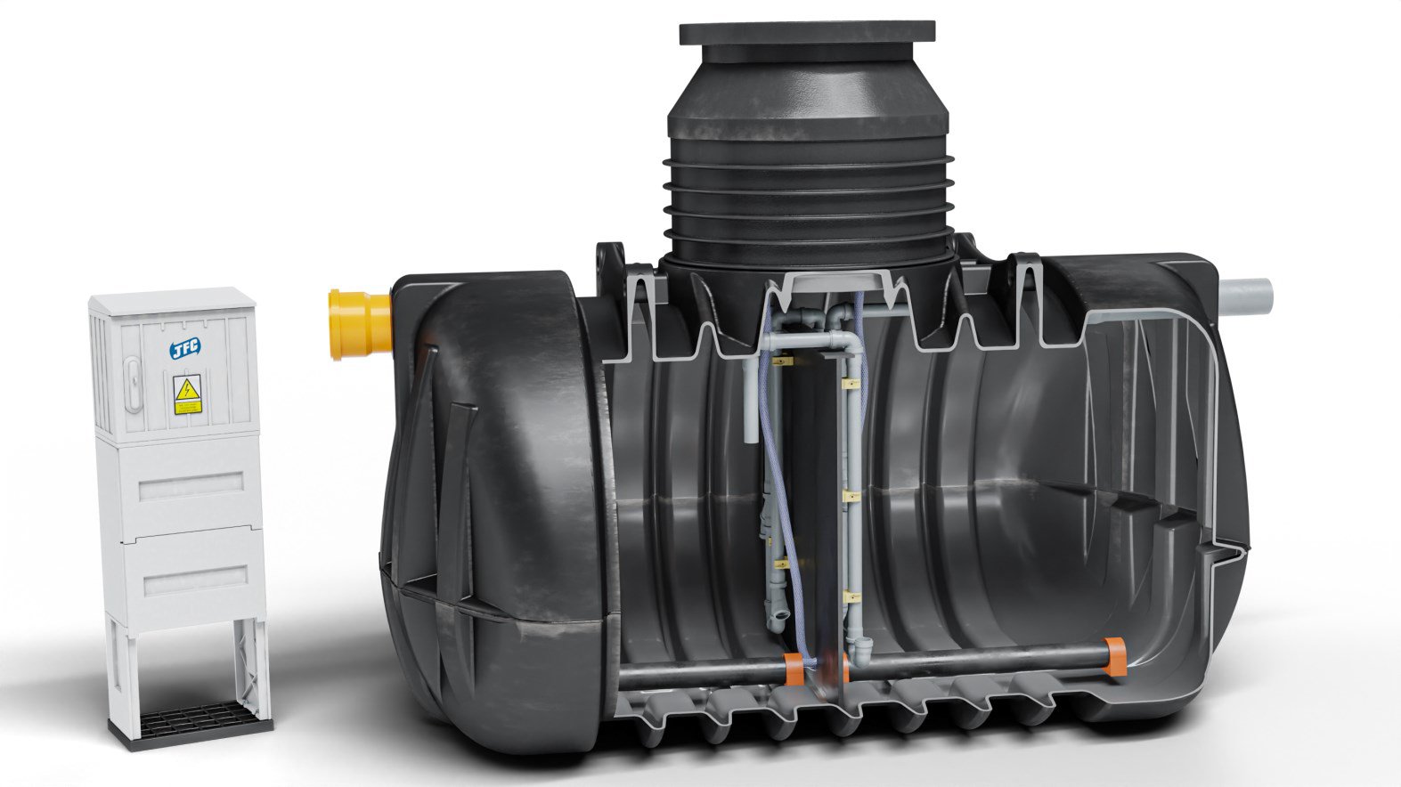 Biologiczna oczyszczalnia ścieków JFC AquaClean 6 – technologia SBR, wysoka skuteczność do 94%, trwała konstrukcja PE.