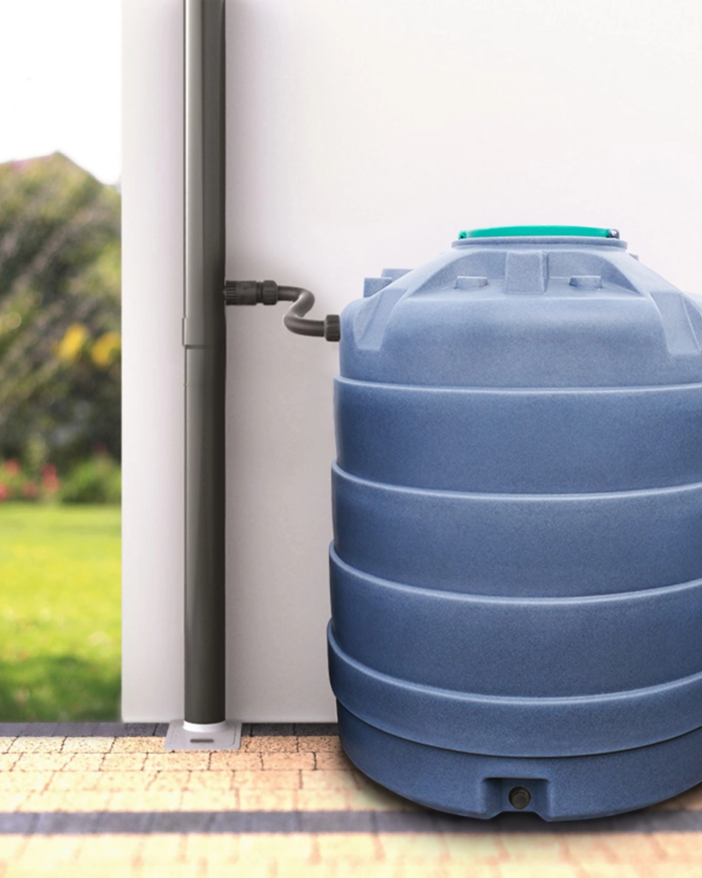 Zbiornik naziemny na deszczówkę JFC WR-9000 9000L z filtrem, łapaczem i zestawem przyłączeniowym