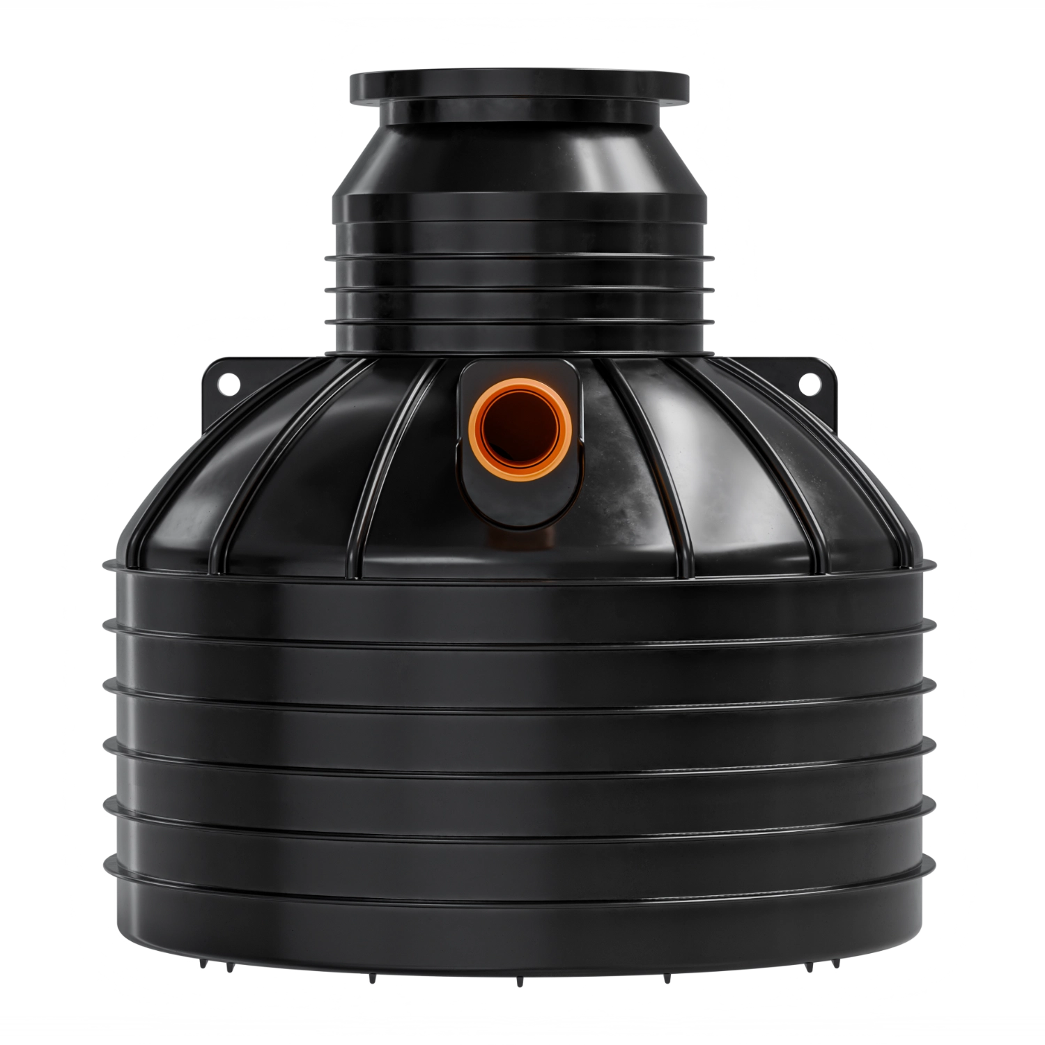 Oczyszczalnia biologiczna AquaClean Plus 4 – widok z przodu z jednym przyłączem.