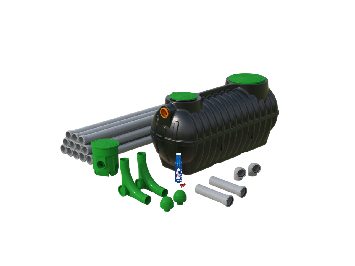 Przydomowa oczyszczalnia drenażowa 1000L BOLT 1.0 Marseplast – ekologiczne oczyszczanie ścieków dla 1-2 osób.
