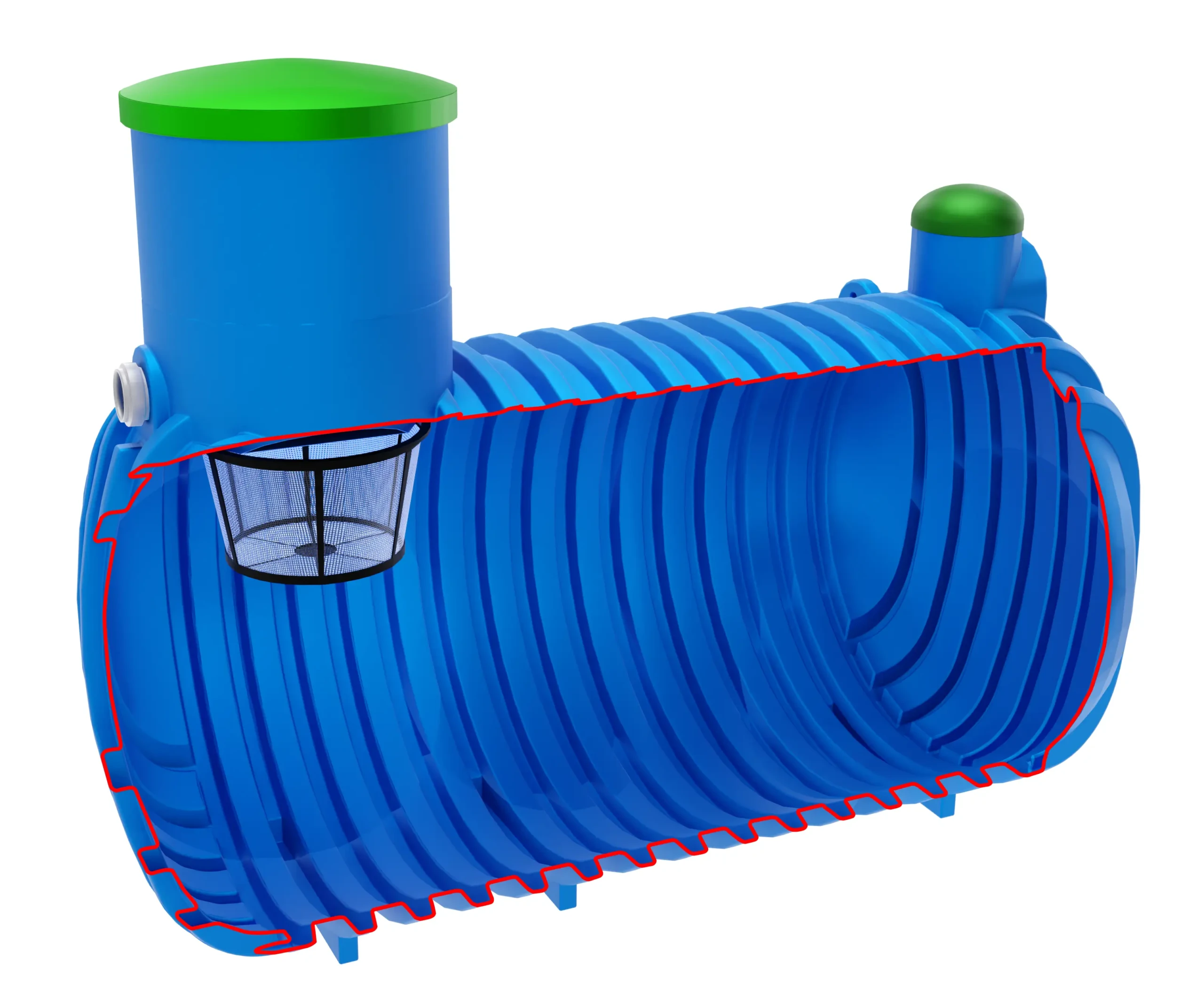 Zbiornik na deszczówkę 4000 l metria eko 4000 l, zbiornik na wodę deszczową metria eko og 4.0, zbiornik metria, metria,  omega-plast, omega, omegaplast