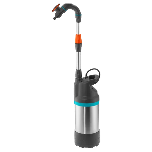 Pompa Gardena INOX 4700/2 – wydajna pompa zanurzeniowa do deszczówki, idealna do systemów nawadniania, podlewania ogrodu i zaopatrzenia w wodę użytkową.