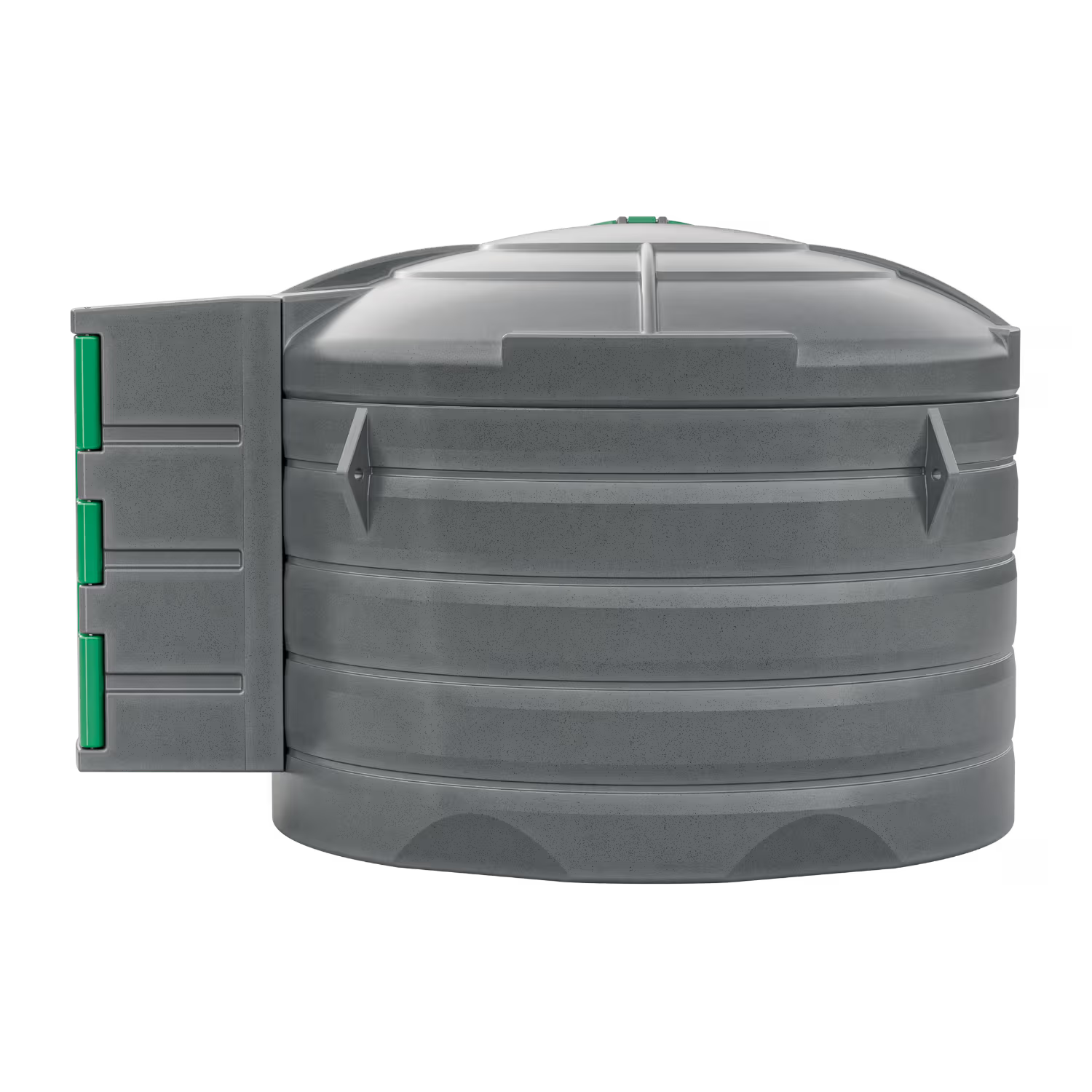 Zbiornik na paliwo 5000L JFC Diesel Duo – widok z lewej strony z zamkniętą szafą dystrybucyjną.